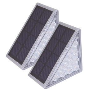 Zestaw 2 sztuki narożne lampy solarne STEP GLOW na schody 2x 13 LED